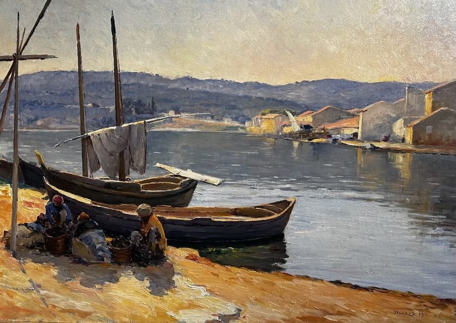 Pêcheurs d'oursins by Edouard Ducros, oil on canvas, 92 × 65 cm